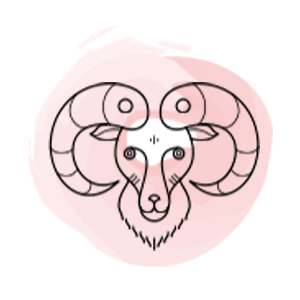 Aries zodiac sign symbol